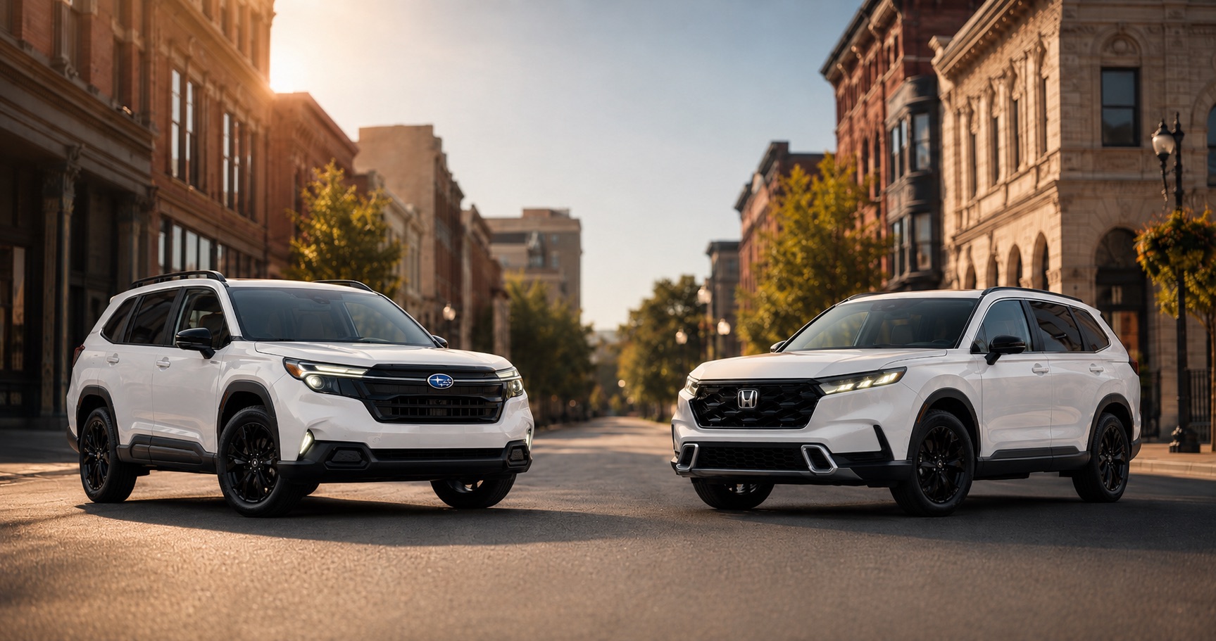 Honda CR-V and Subaru Forester comparison near Troy, NY