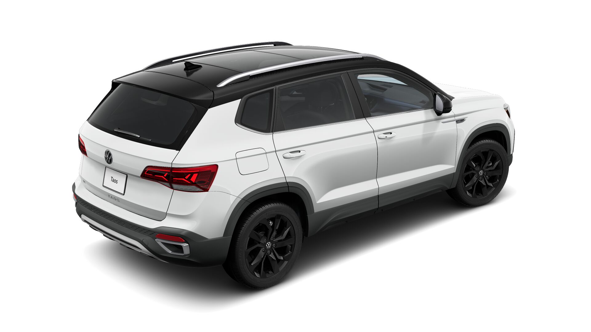 2024 Volkswagen Taos Pure White Deep Black Pearl