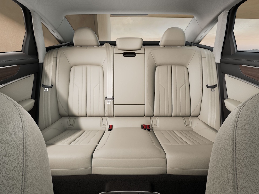 2025 Audi A6 Lineup Pearl Biege with Agate Stitching 