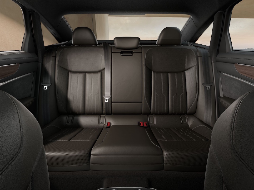 2025 Audi A6 Lineup Sarder Brown with Steel Gray Stitching