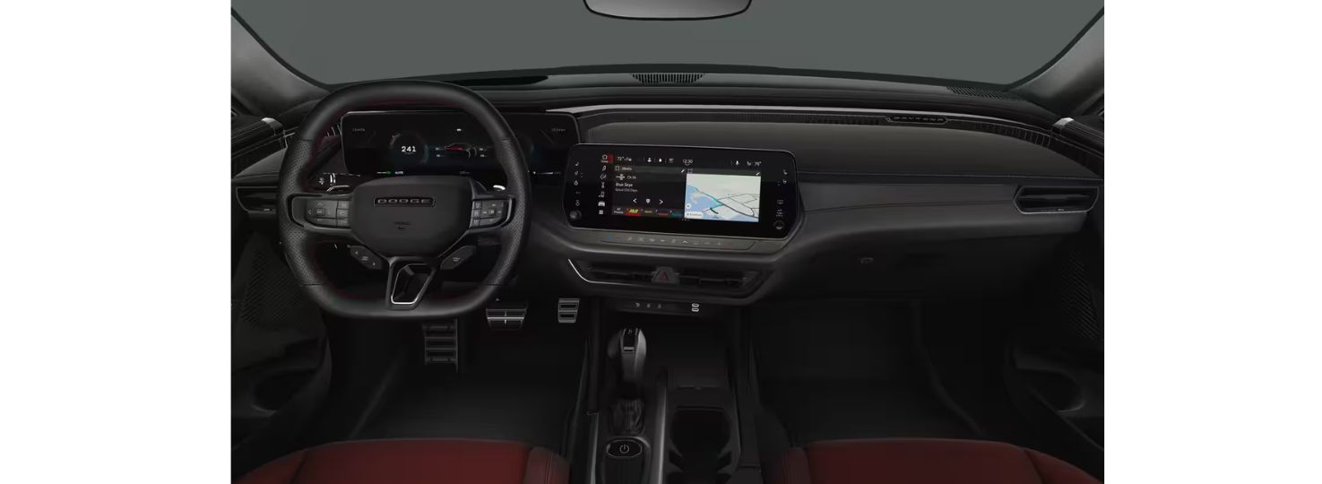 2025 Dodge Charger Leatherette Seats in Demonic Red Seats