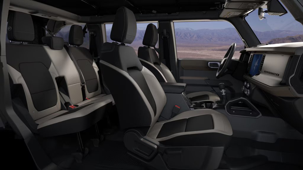 2025 Ford Bronco (JC Lewis) Medium Sandstone with Black Onyx Cloth Seats
