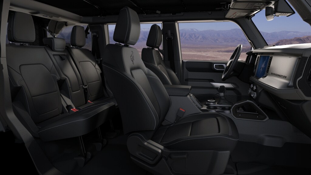 2025 Ford Bronco (JC Lewis) Black Onyx Leather-Trimmed/Vinyl Seats