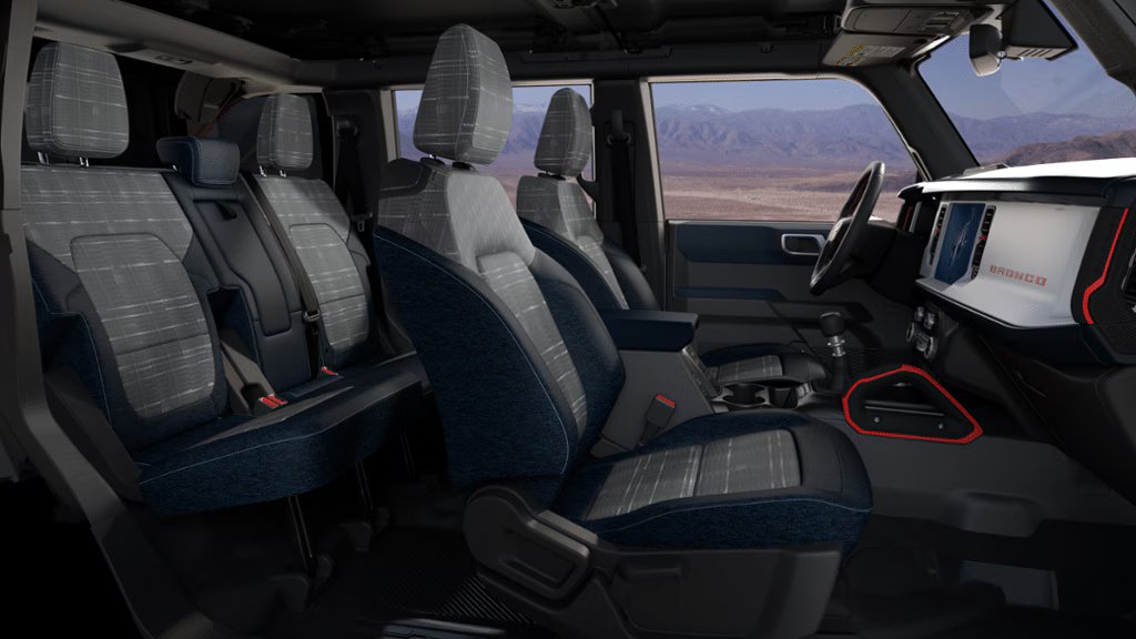 2025 Ford Bronco (JC Lewis) Navy Pier Plaid Cloth Seats