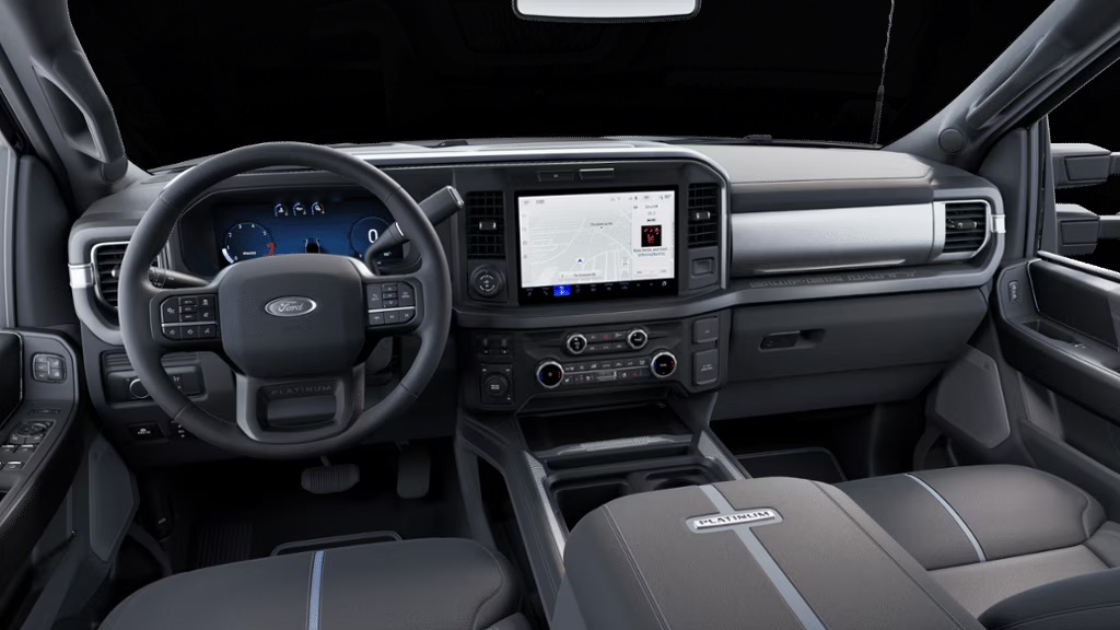 2025 Ford Super Duty (JC Lewis) Black Onyx Platinum® Plus Premium Luxury Leather Seats