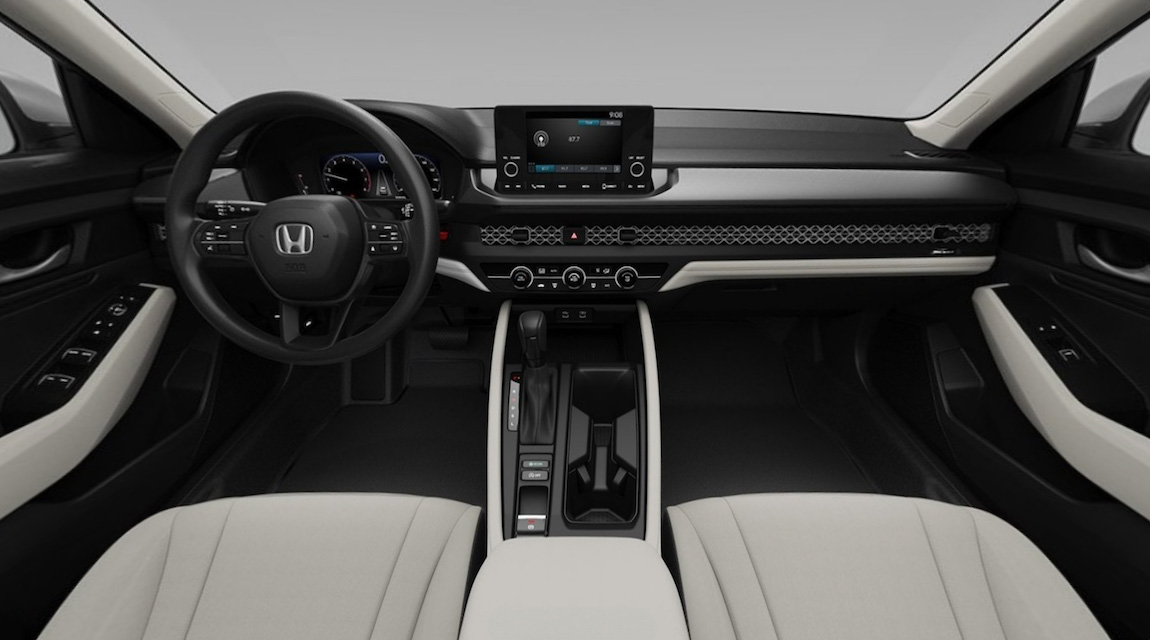 2025 Honda Accord Gray Perforated Leather 