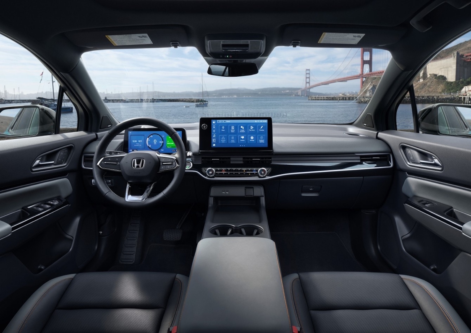 2026 Honda Prologue cabin interior showing the dash and guages