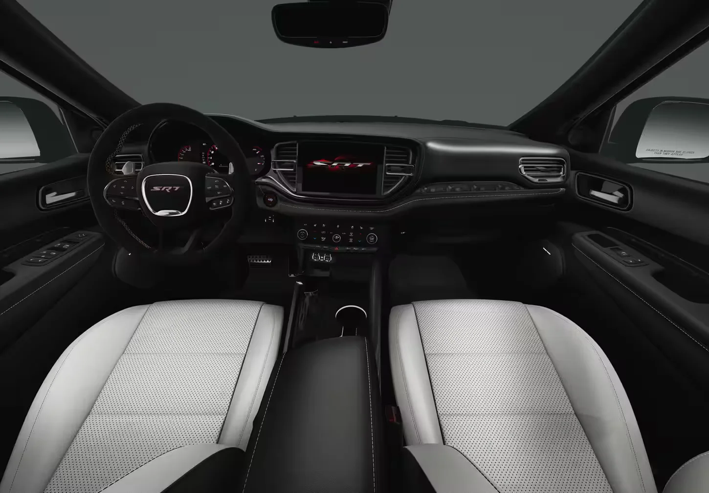 2025 Dodge Durango Black & Hammerhead Gray Interior Colors - High-Performance Laguna Leather Seats