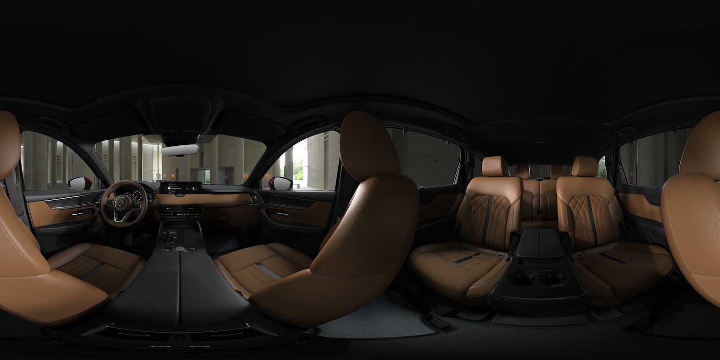 2025 Mazda CX-90 Quilted Tan Nappa Leather