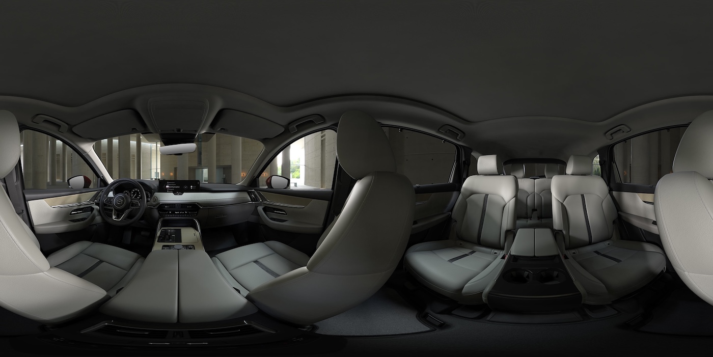 2025 Mazda CX-90 White Premium Leather