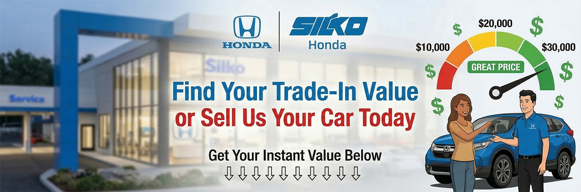 Sell your car for cash to Silko Honda in MA banner