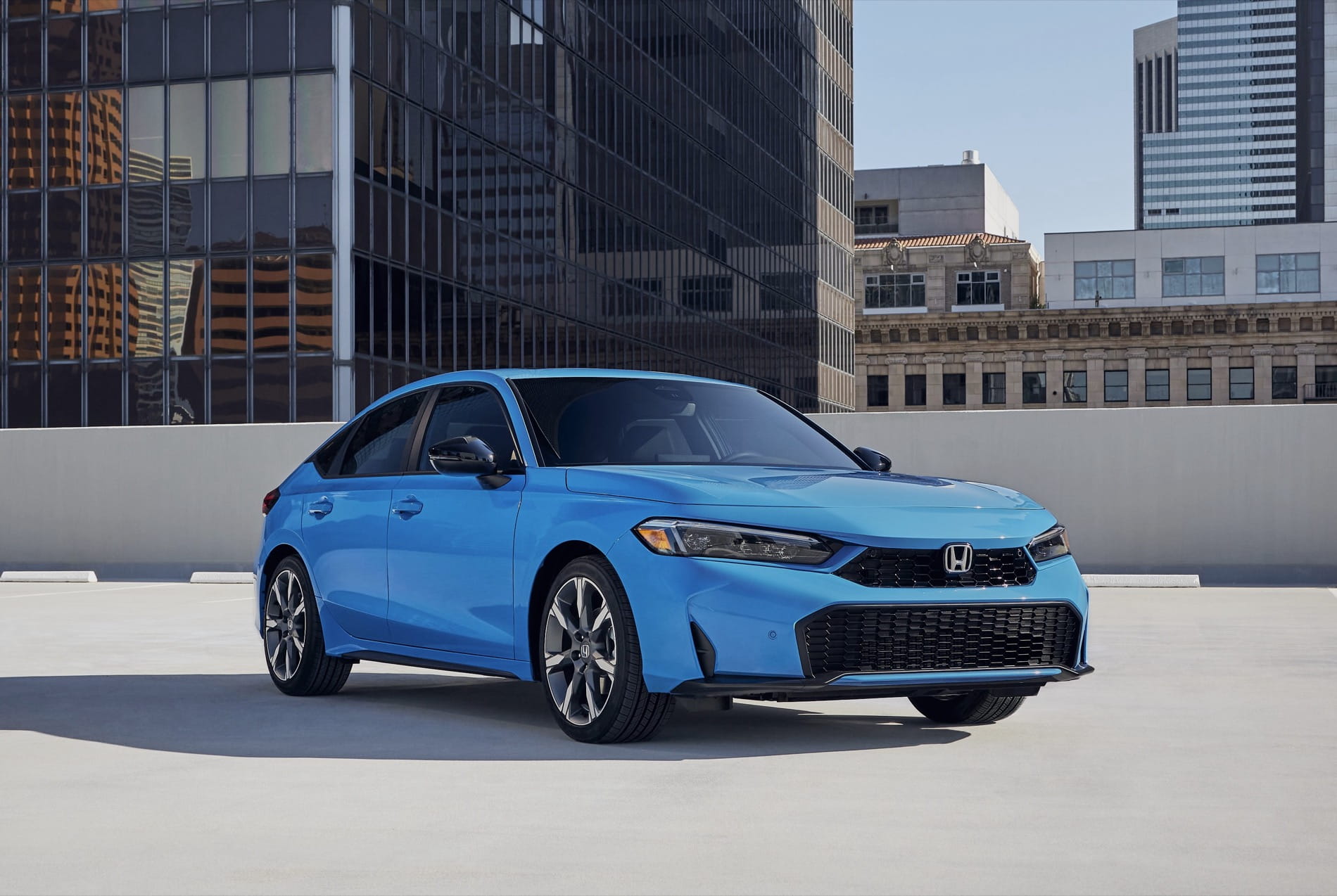 Modern Honda Civic hybrid representing the current Civic generation