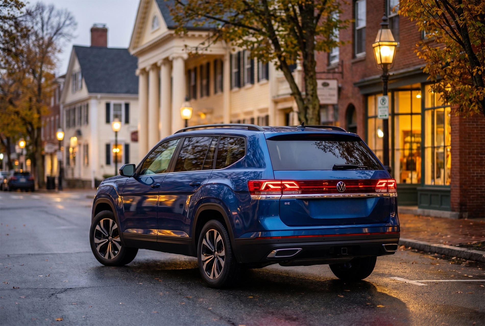 2026 Volkswagen Atlas SE driving on a local road