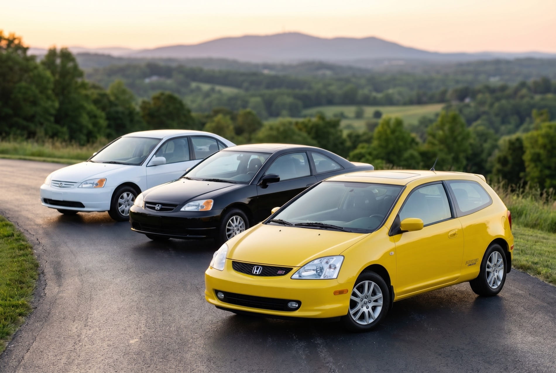 Seventh-generation Honda Civic from the early 2000s
