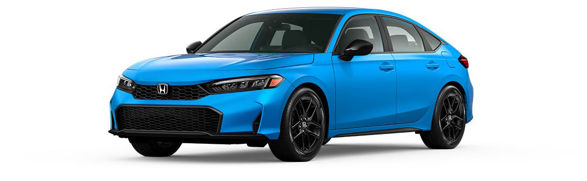 2026 Honda Civic Sport Hatchback trim level exterior at Silko Honda in Raynham, MA.