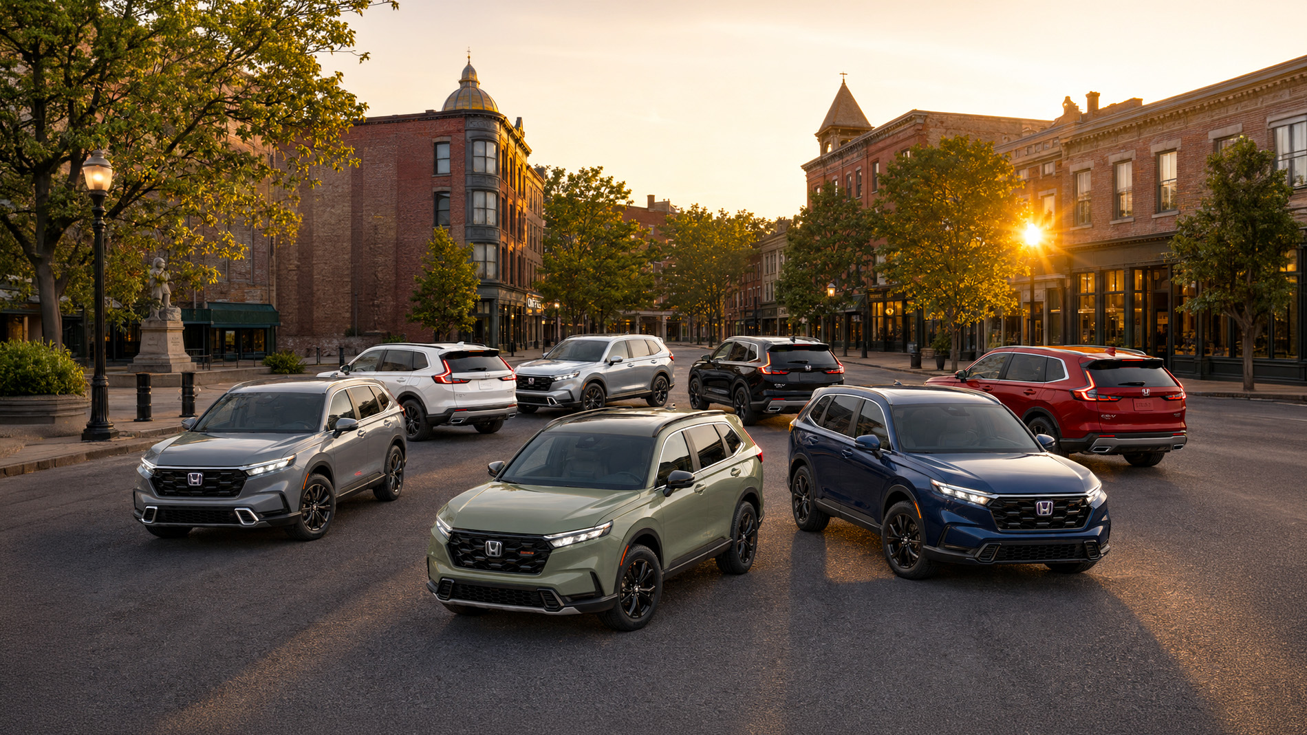 2026 Honda CR-V trim lineup in downtown Troy, NY