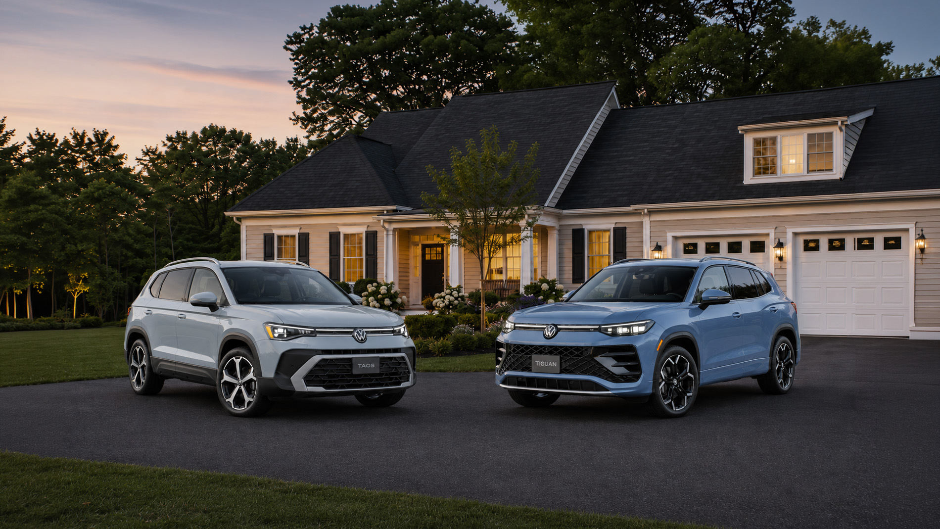 2026 Volkswagen Taos and 2026 Volkswagen Tiguan SUVs near Easton Massachusetts