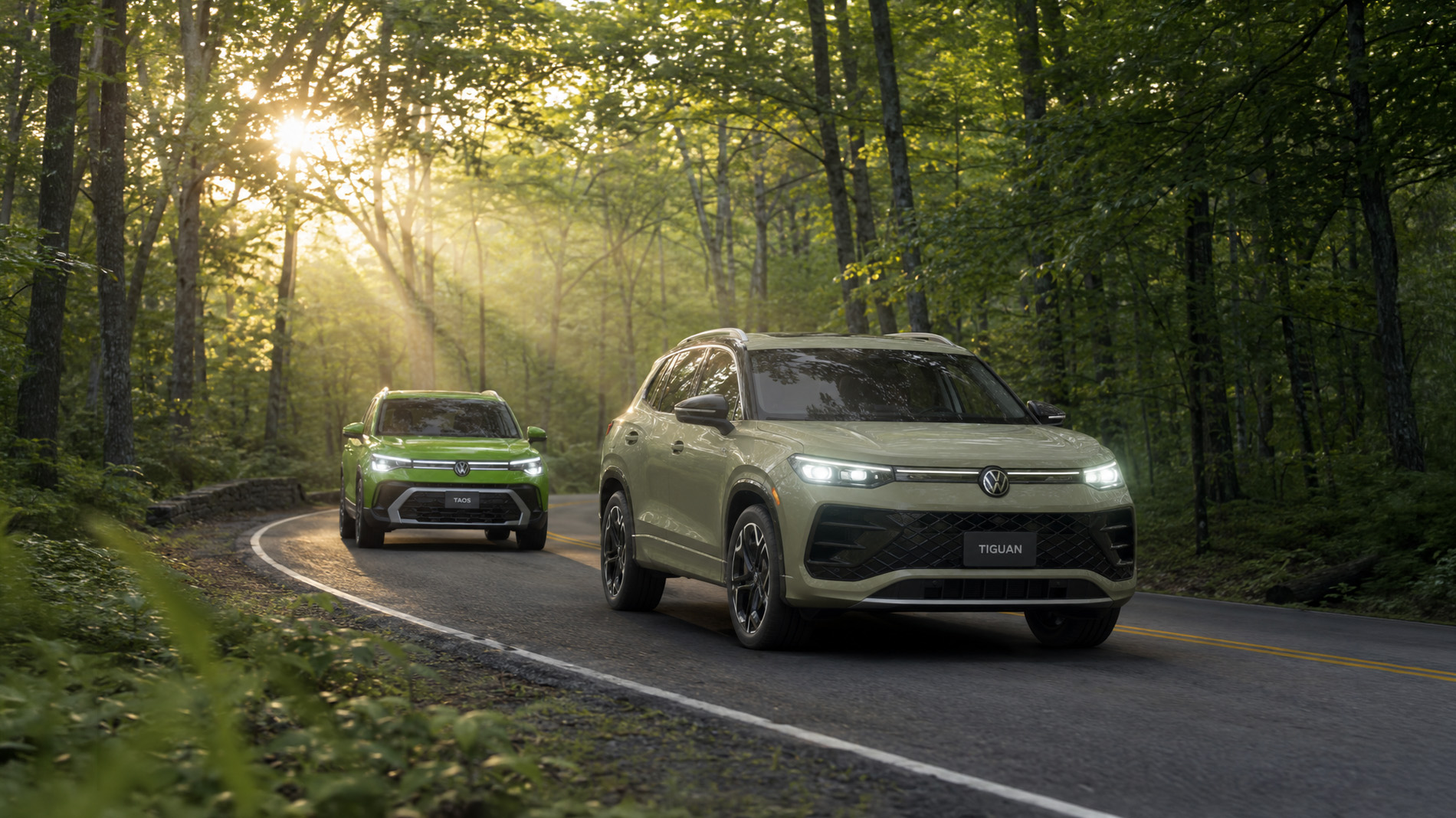 2026 Volkswagen Taos and 2026 Volkswagen Tiguan SUVs near Easton Massachusetts