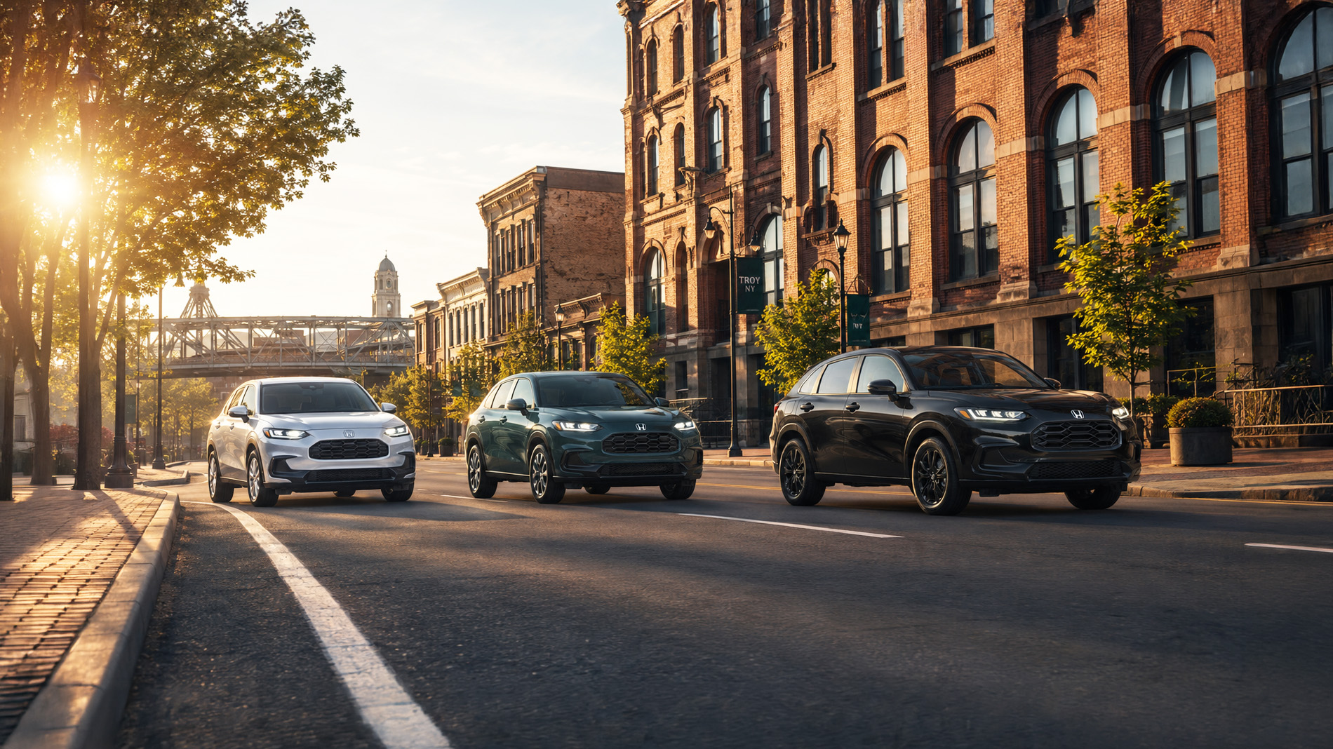 2027 Honda HR-V trim lineup in downtown Troy, NY