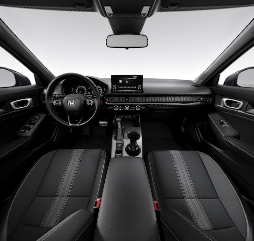2026 Honda Civic Black Cloth interior seating material