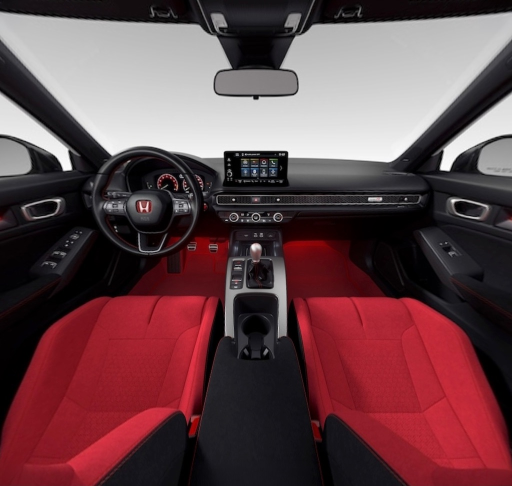 2026 Honda Civic Type R Black and Red Cloth performance interior