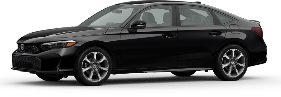 2026 Honda Civic in Crystal Black Pearl exterior color