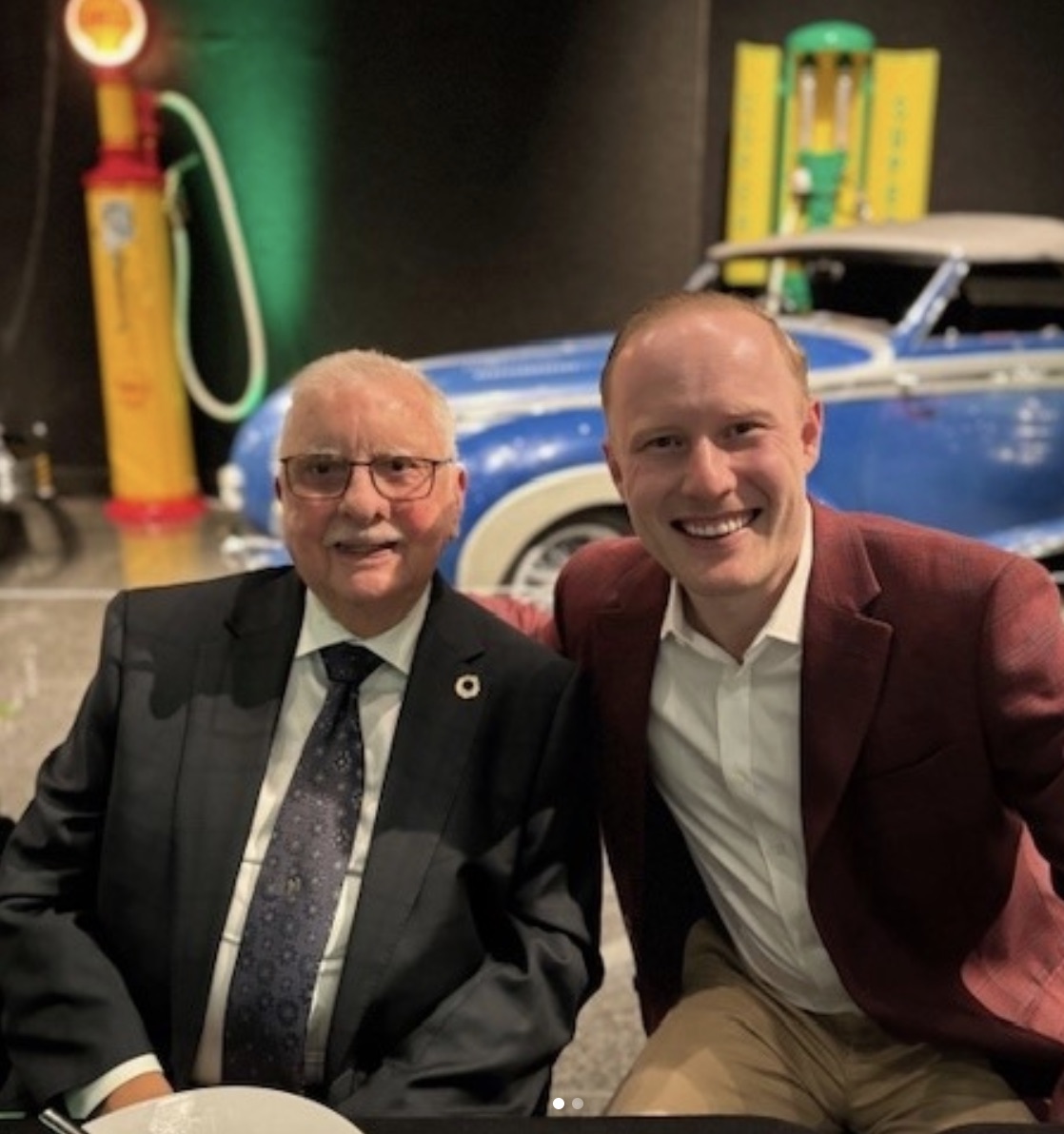 Ken Harvey Sr. with Ken Harvey Jr. representing two generations of the Harvey family automotive legacy