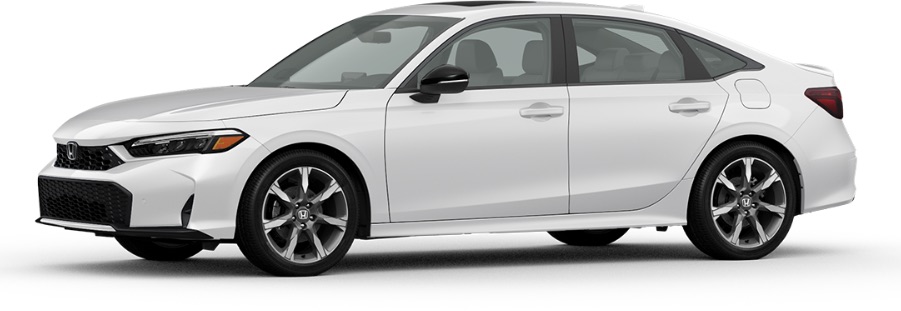 2026 Honda Civic in Platinum White Pearl exterior color