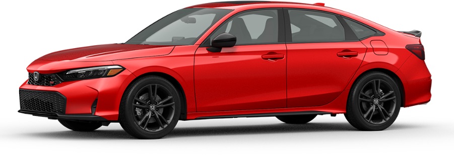 2026 Honda Civic in Rallye Red exterior color