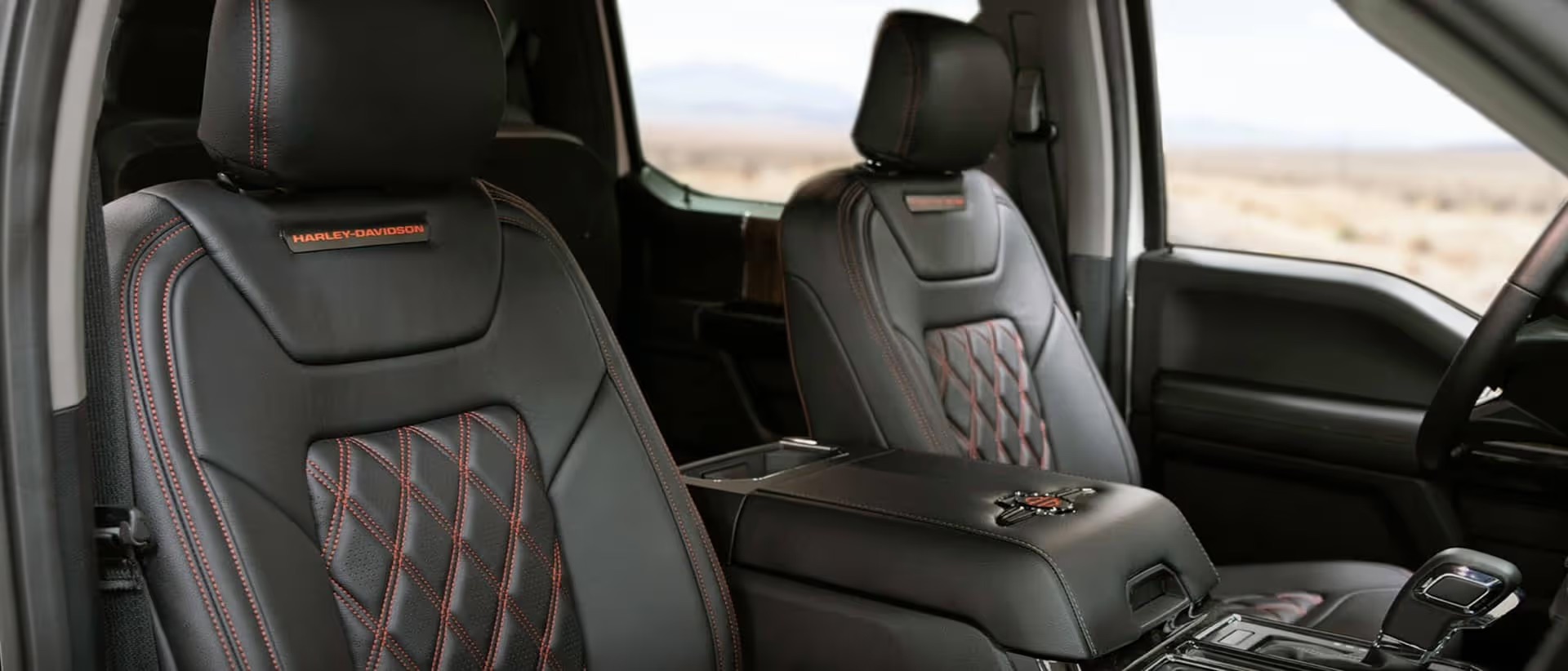 Harley-Davidson F-150 special edition interior with branded cabin details