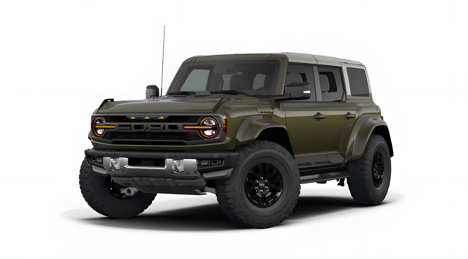 2026 Ford Bronco Raptor image in white studio setting.