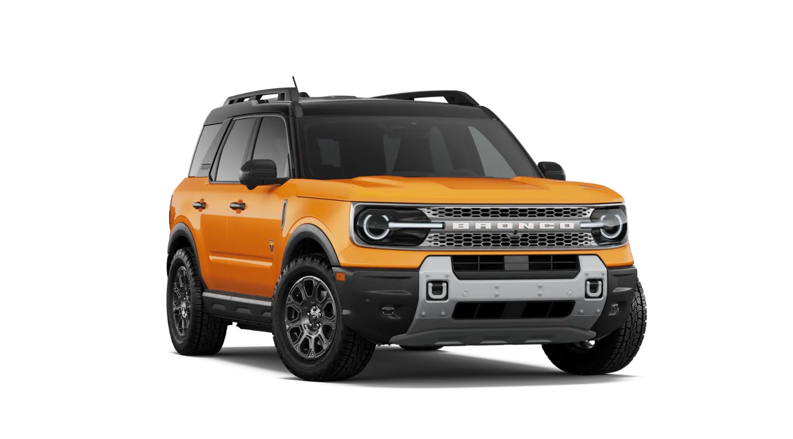 2026 Ford Bronco Sport Badlands trim level image highlighting its advanced 4x4 and trail-focused exterior equipment.