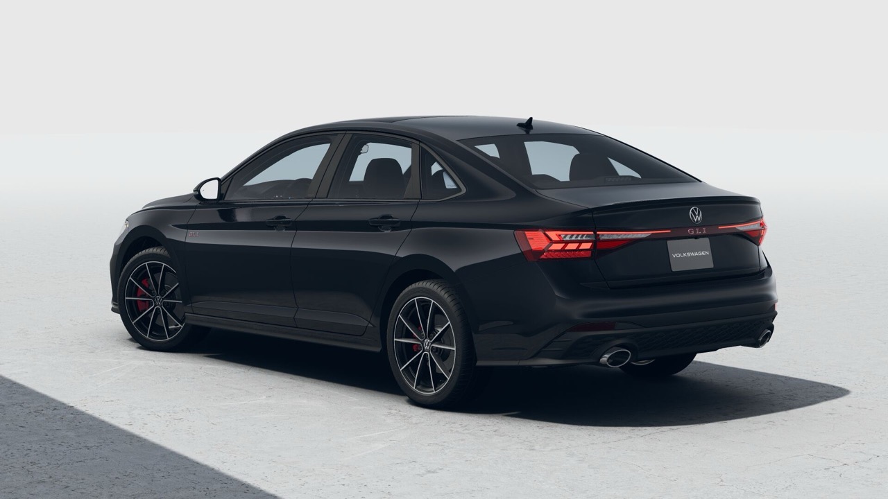 2026 Volkswagen Jetta GLI deep black pearl exterior color image