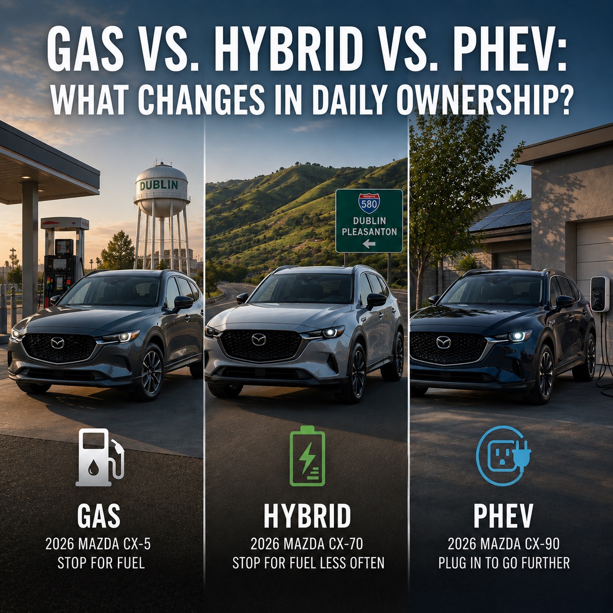 Gas, hybrid, and plug-in hybrid Mazda powertrain diagram placeholder image