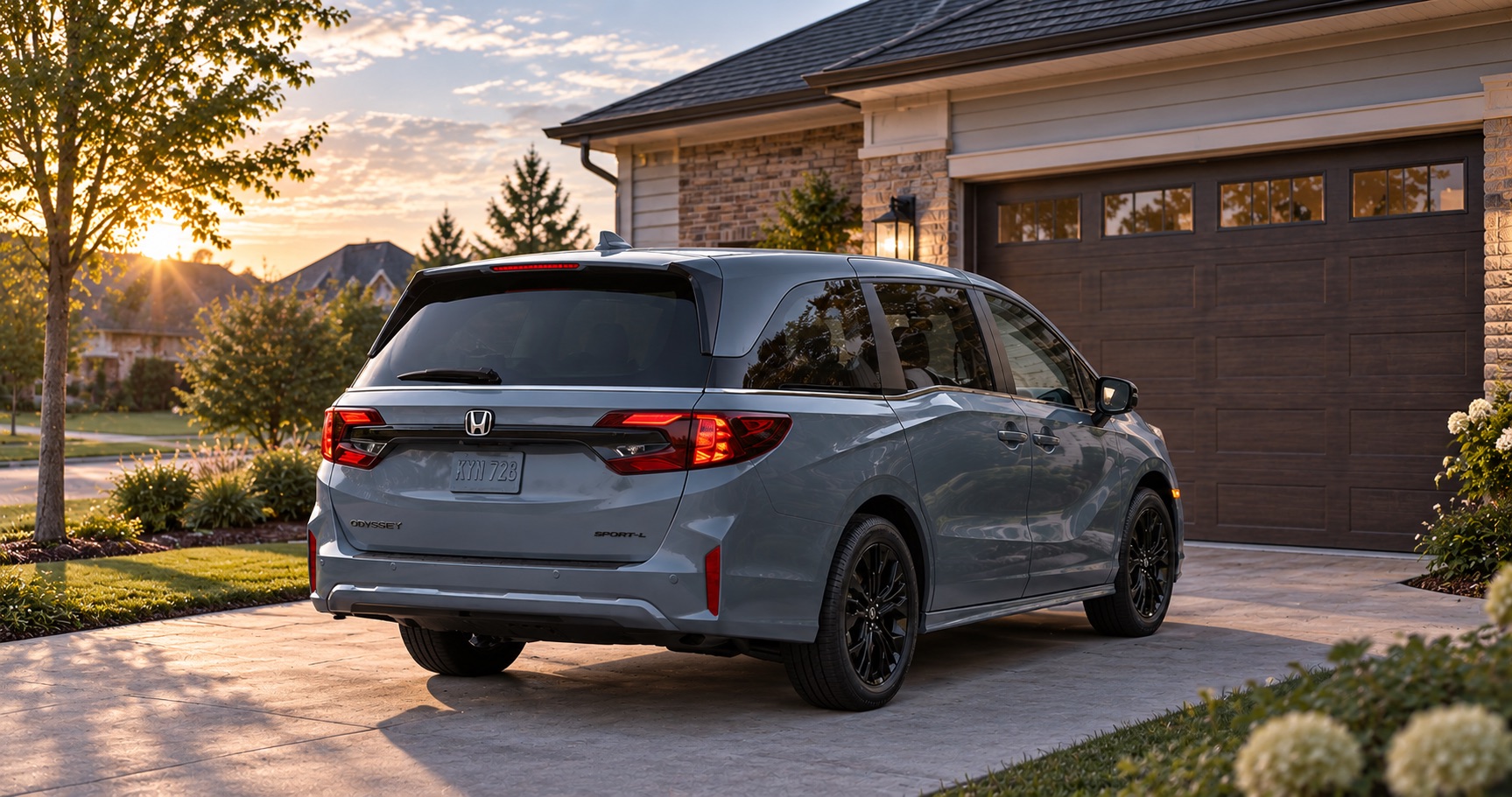 2027 Honda Odyssey Sport-L parked in a residential driveway in Elizabethtown, KY