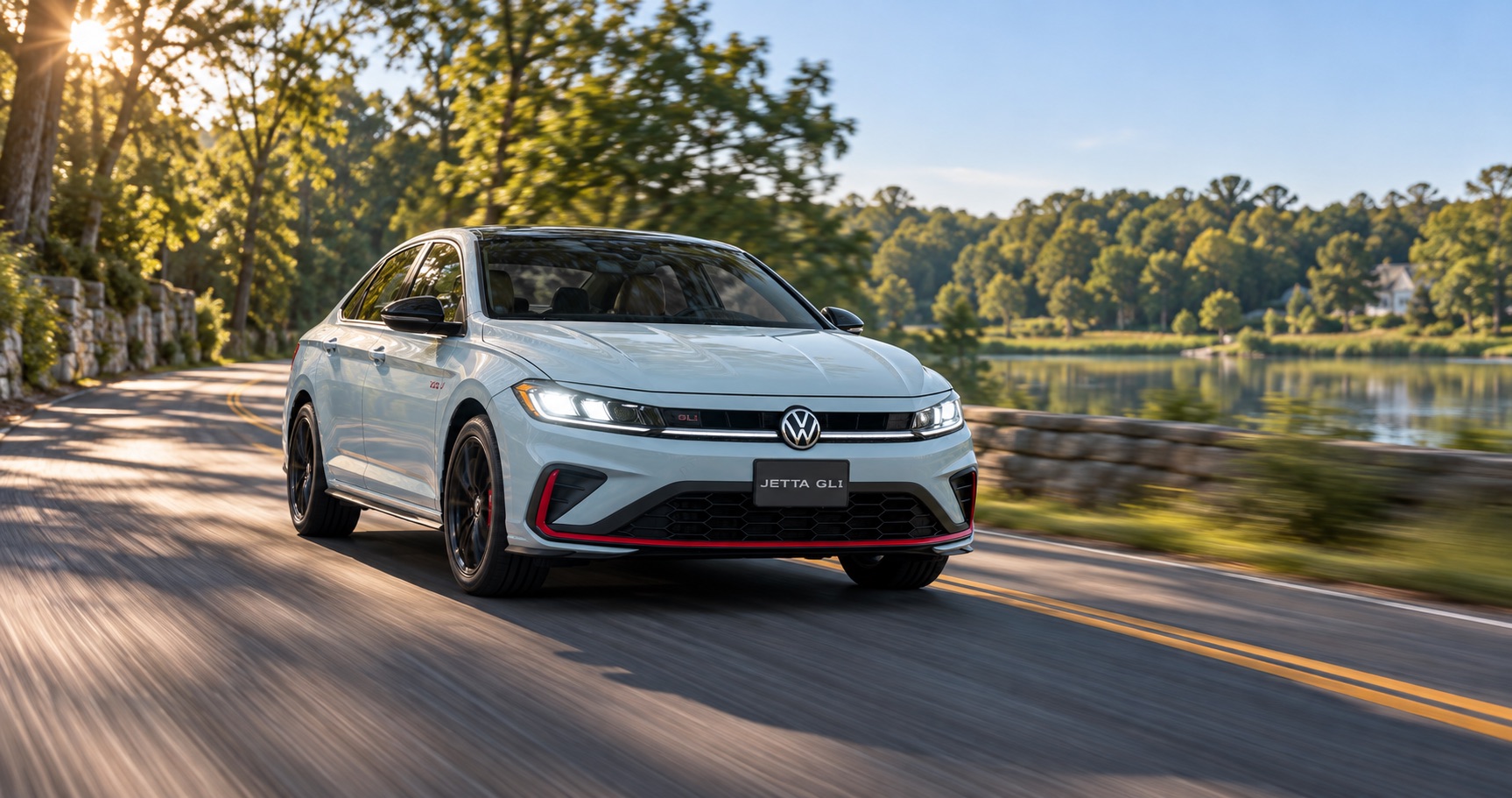 2027 Volkswagen Jetta GLI driving near Easton, MA