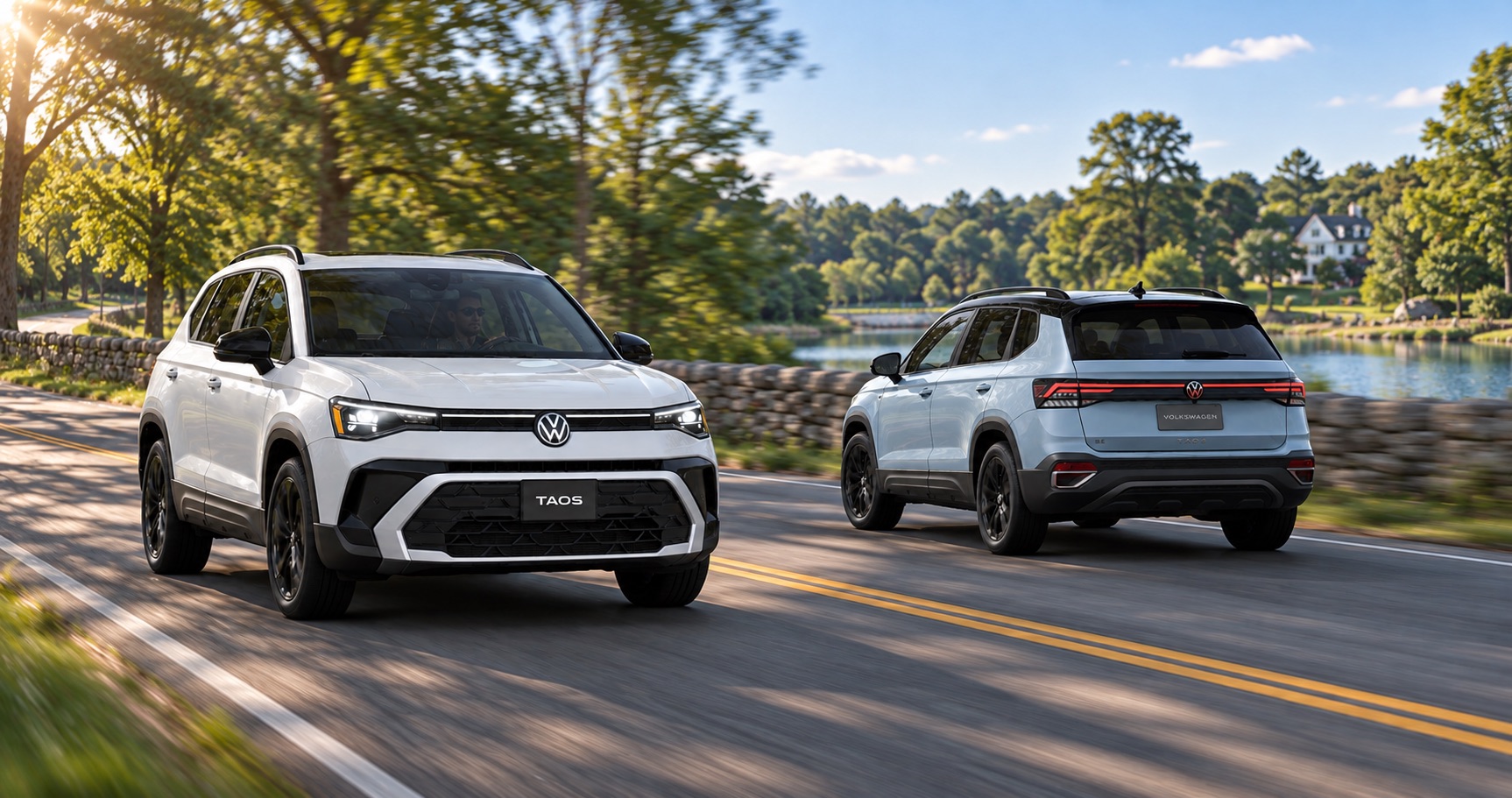 2027 Volkswagen Taos trim levels driving near Easton, MA