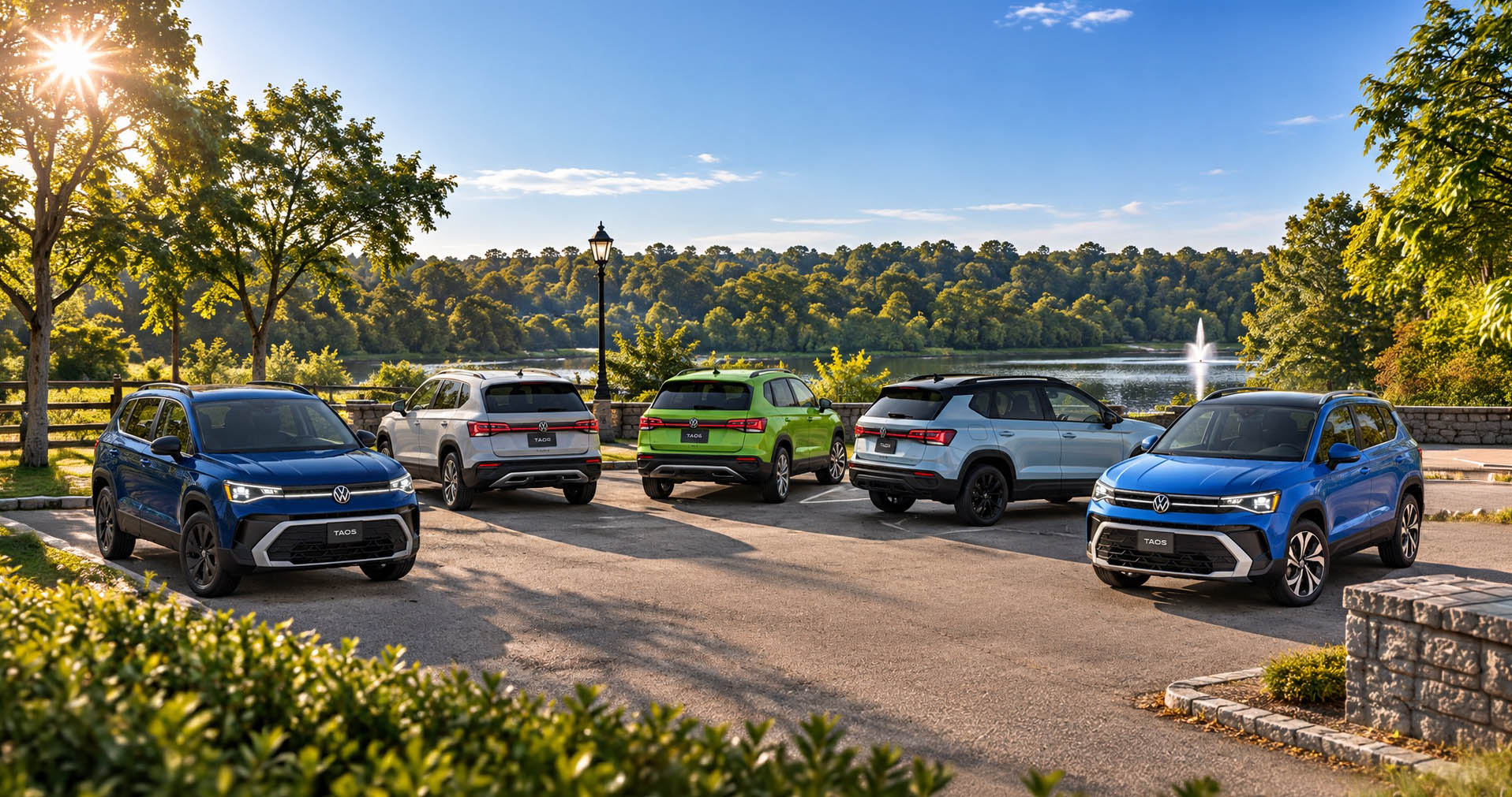 2027 Volkswagen Taos trim levels parked near Easton, MA