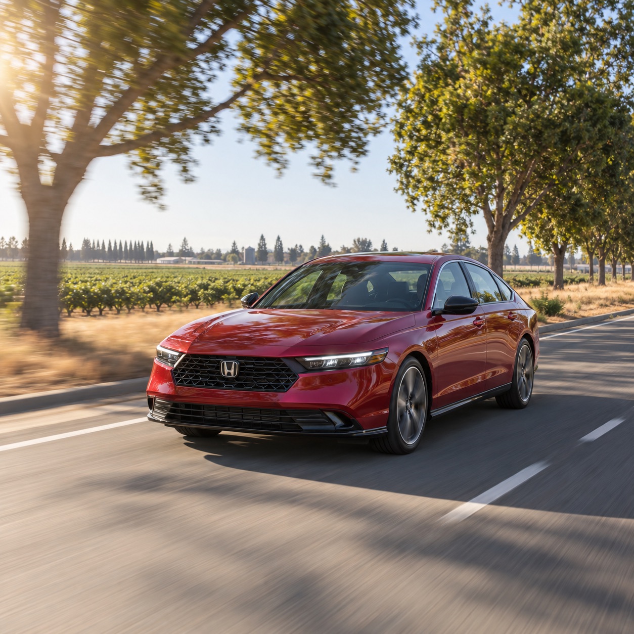 2026 Honda Accord Sport-L Hybrid driving near Stockton California