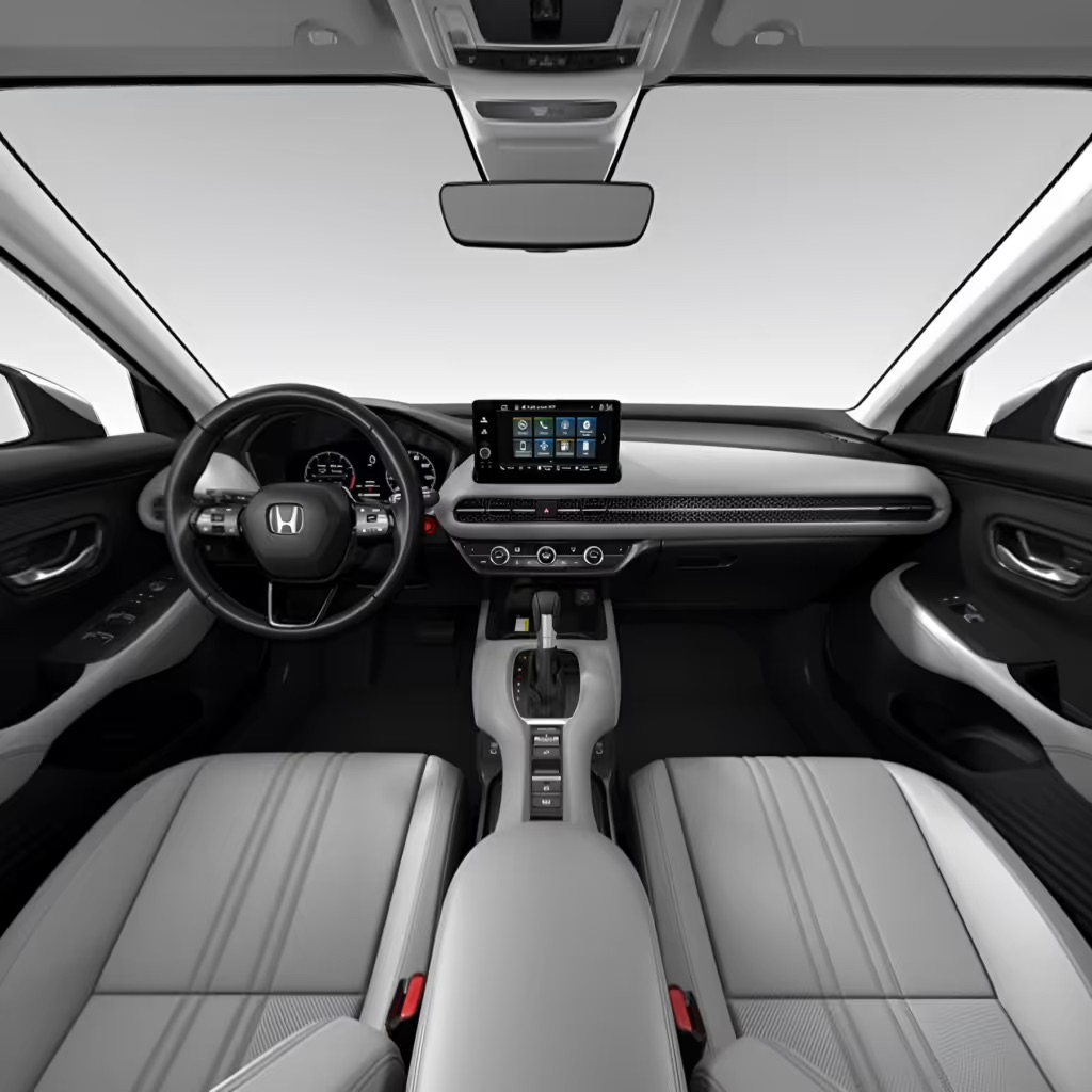2027 Honda HR-V EX-L interior with Gray Leather-trimmed seats