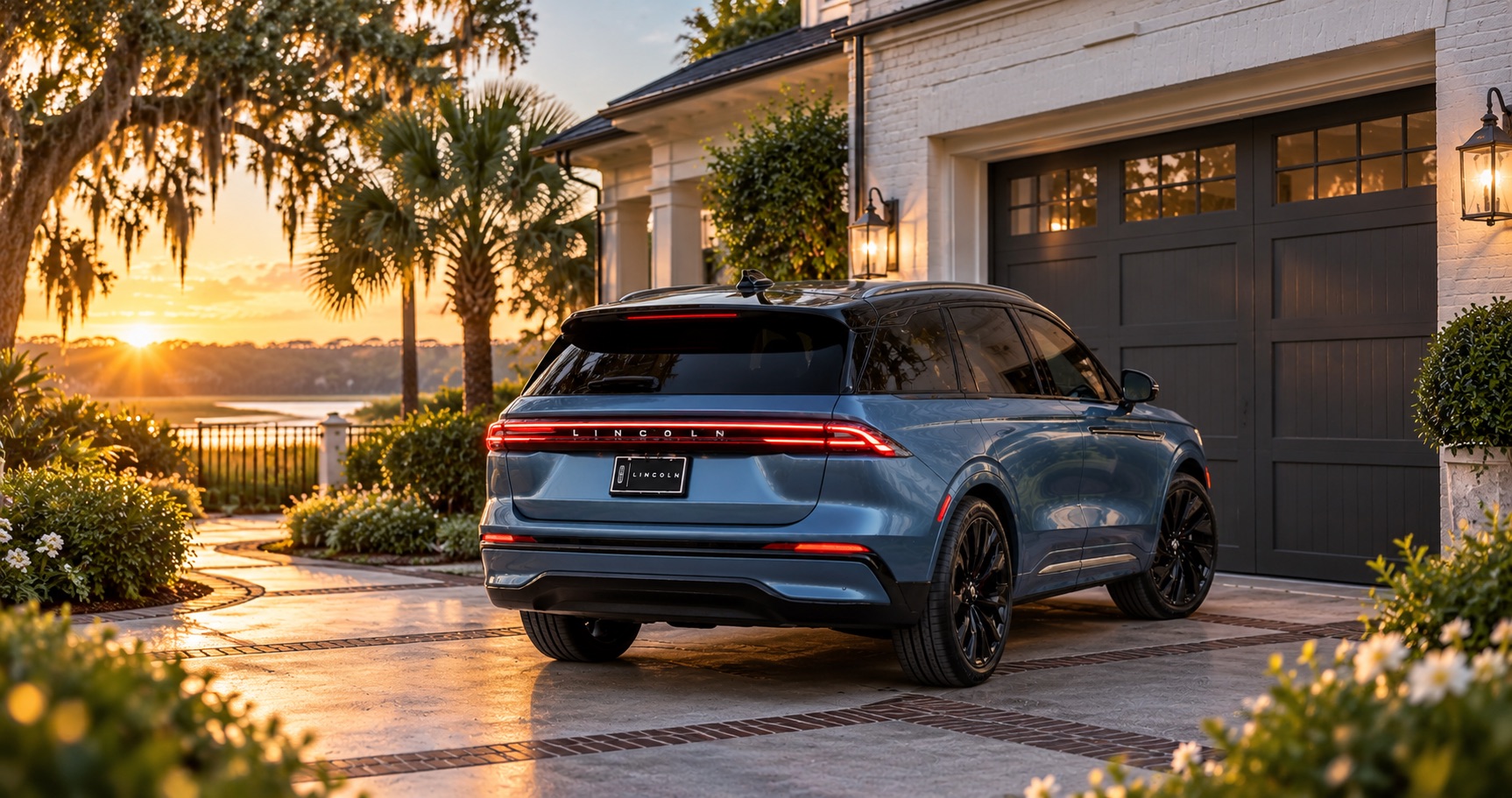 2027 Lincoln Nautilus parked in the driveway of a luxury home in Savannah, GA