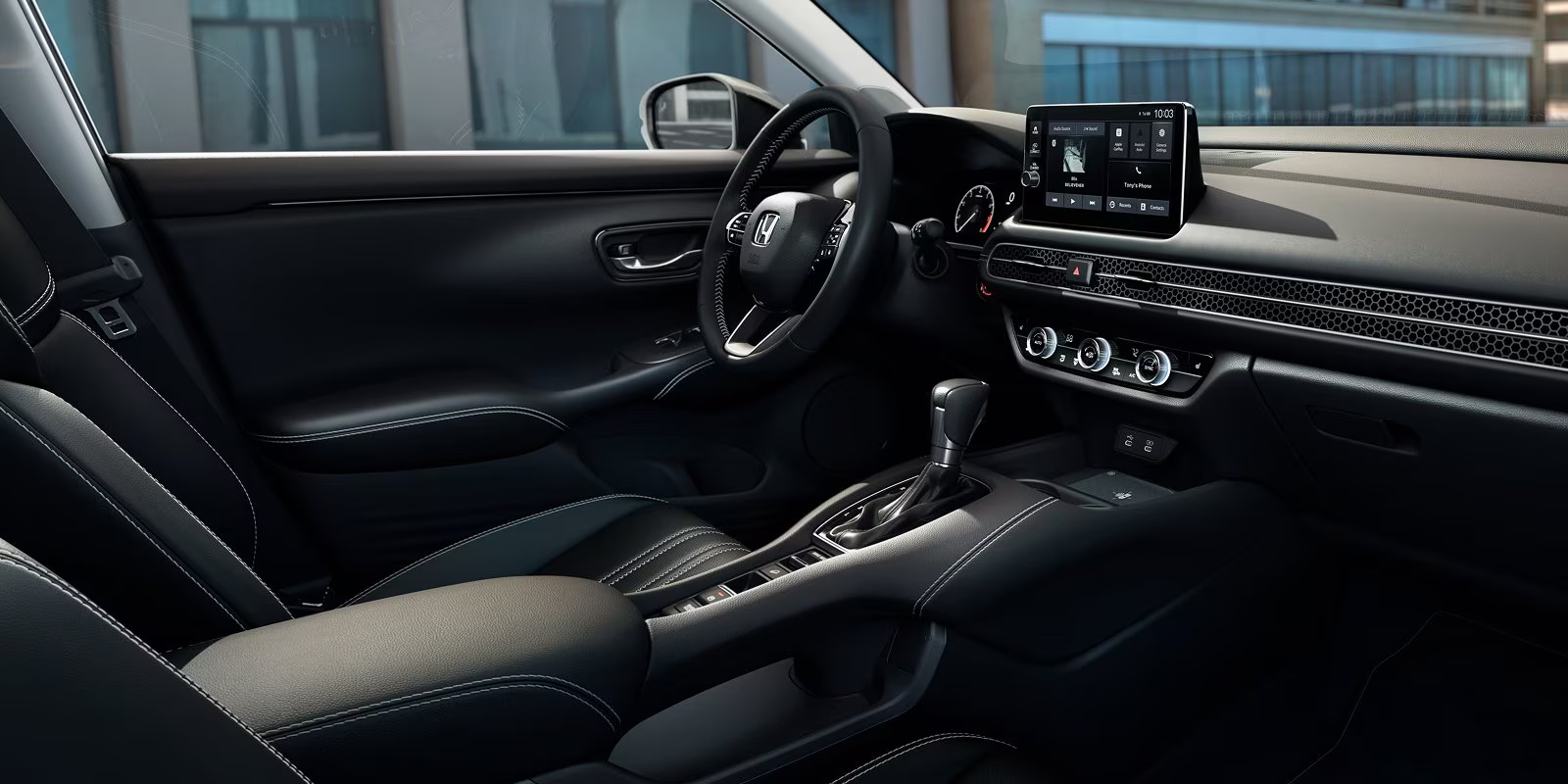 2027 Honda HR-V EX-L interior showing the dashboard and center console