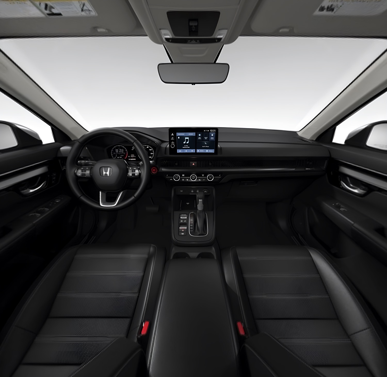 Black leather-trimmed seat reference from a 2026 Honda CR-V cabin