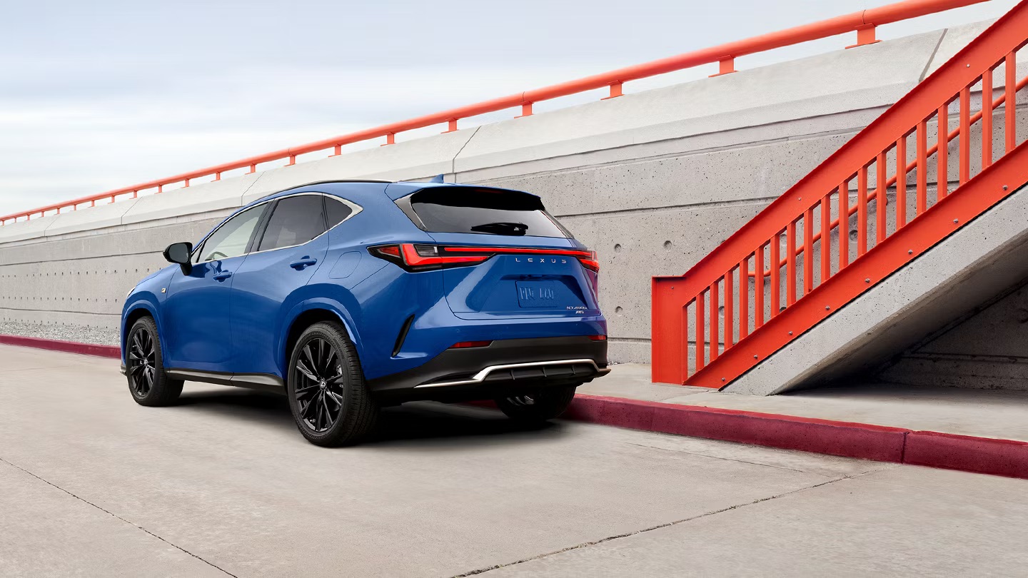 Lexus NX 350h compact luxury hybrid SUV exterior.