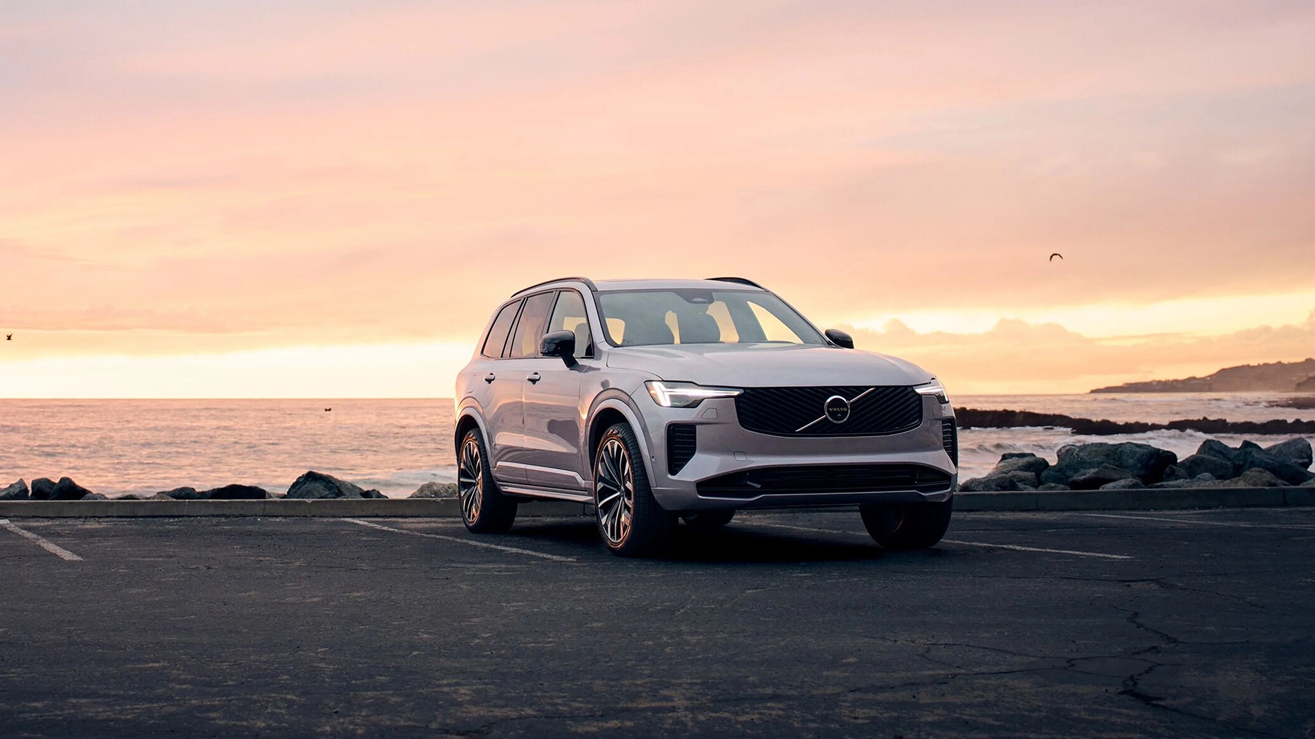 Volvo XC90 three-row luxury SUV exterior.